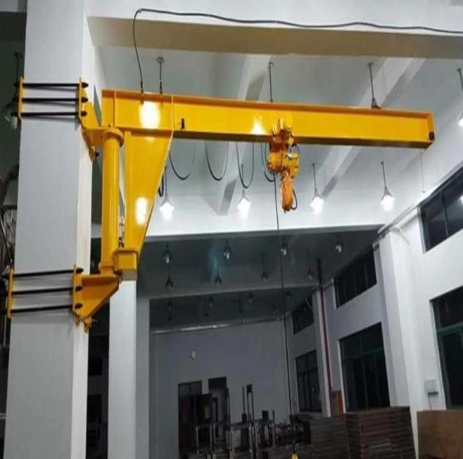 Workshop Wall rail mounted traveling jib crane with hoist