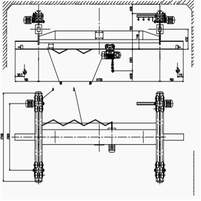 lx single girder suspension crane8