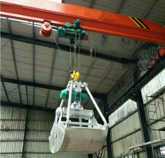 Single Beam eot Grab or Grapple or Bucket Crane