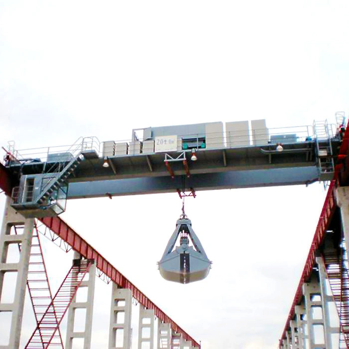 QN Type Double girders or beams EOT or E.O.T crane with Hook and Grapple or bucket