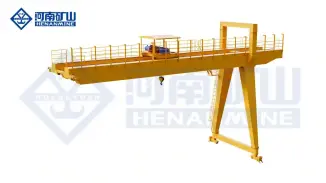 Double Girder Electric Hoist Semi Gantry Crane
