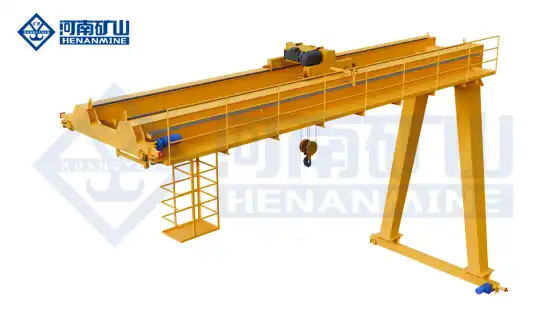 New Type Of Double Girder Electric Hoist Semi Gantry Crane3.webp