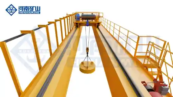 Overhead Crane With Magnets.webp