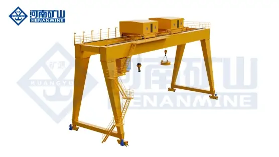 Double-trolley electromagnetic hook dual-purpose gantry crane.webp