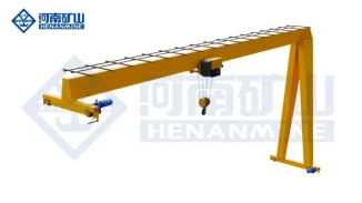 New Type Of Electric Hoist Semi Gantry Crane